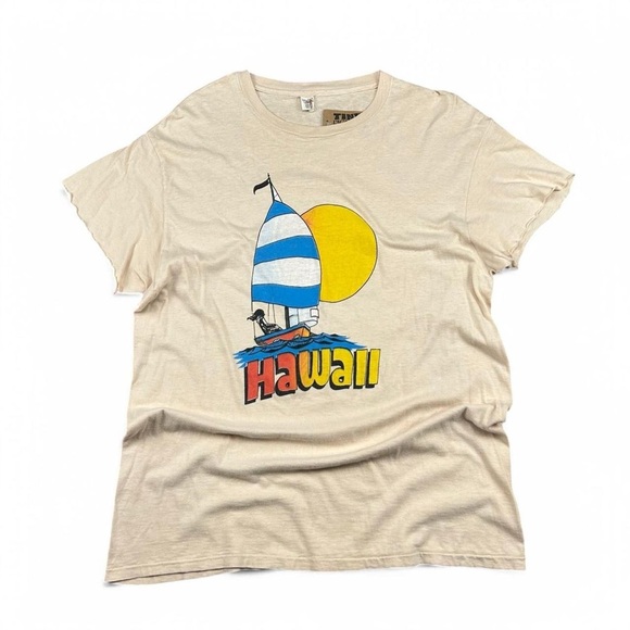 Hanes Other - Vintage 1970s Hawaii graphic cutoff tee